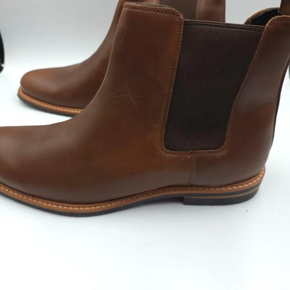 Nisolo All-Weather Chelsea Boots in Brandy Brown Size 13